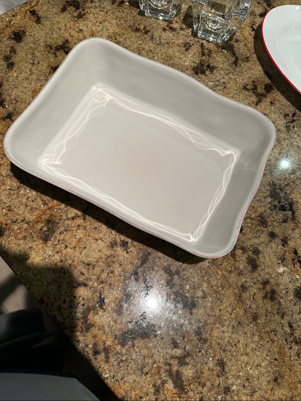 Crate & Barrel casserole dish
